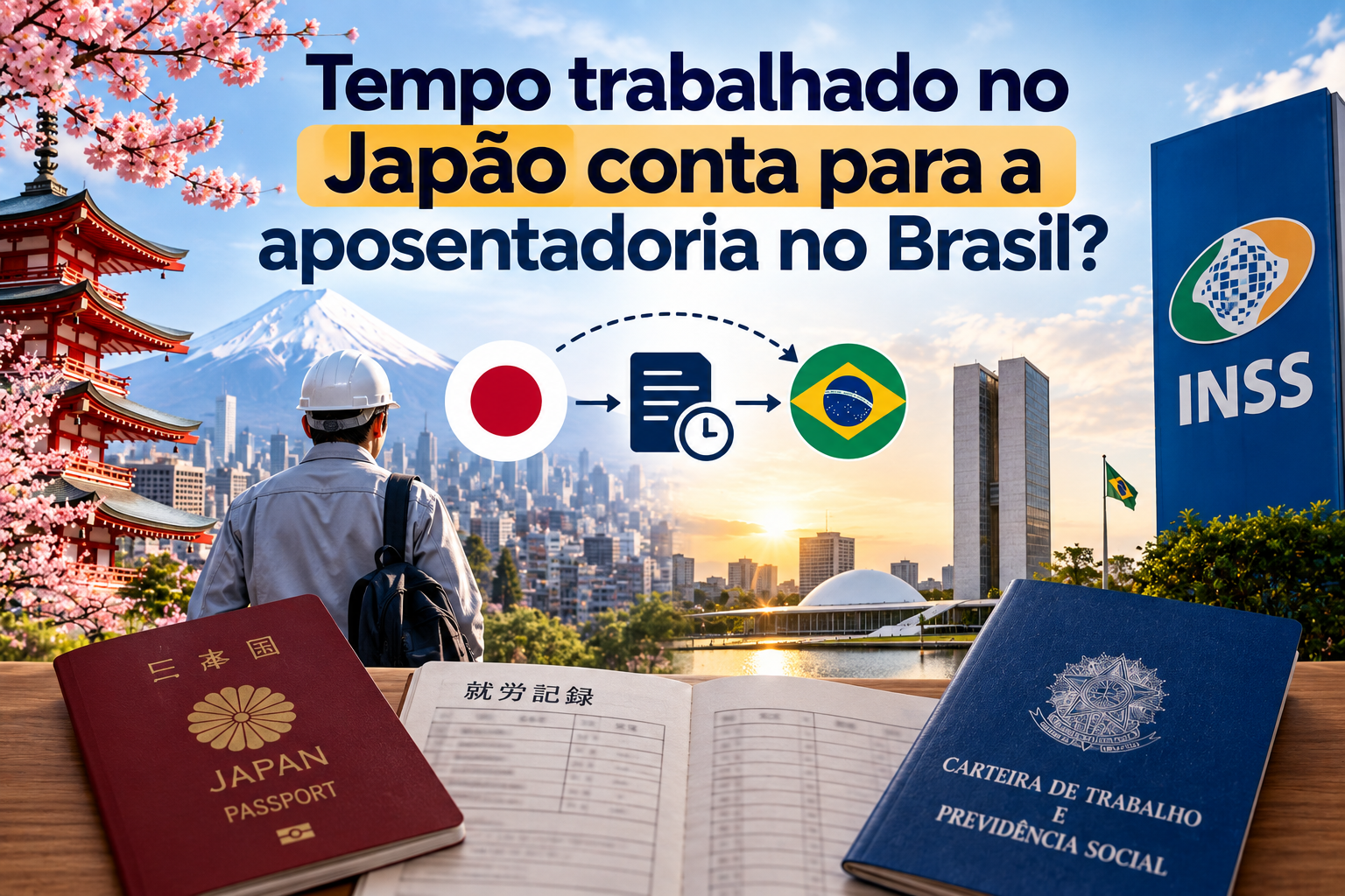 Tempo trabalhado no Japão conta para a aposentadoria no Brasil