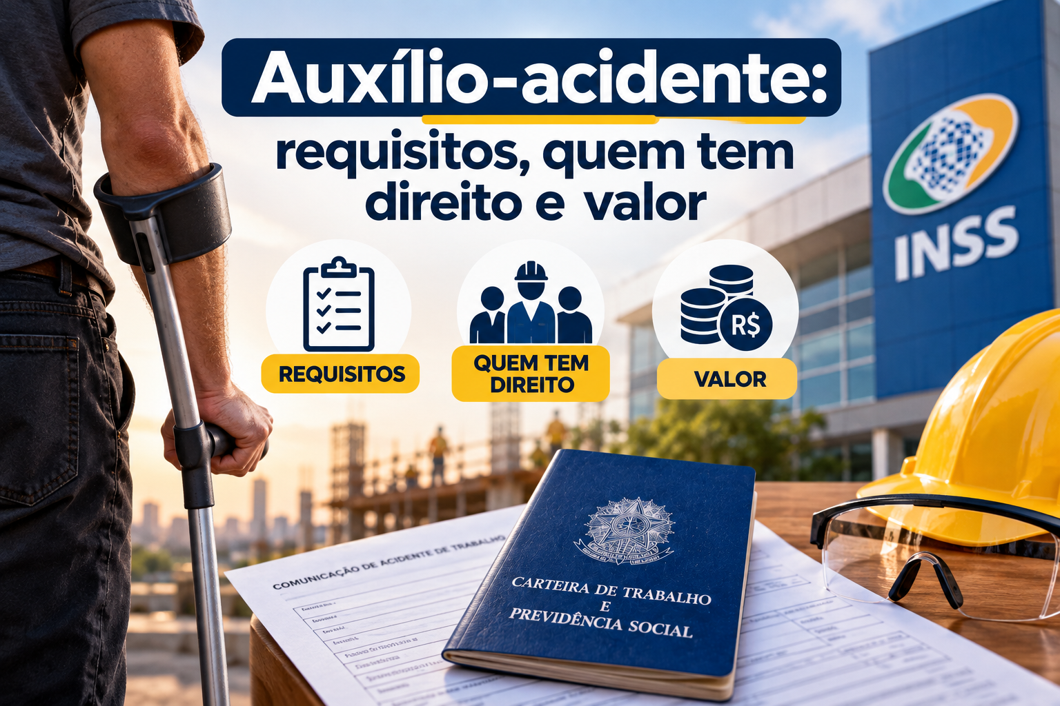 Auxílio-acidente: requisitos, quem tem direito e valor